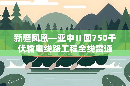 新疆凤凰—亚中Ⅱ回750千伏输电线路工程全线贯通