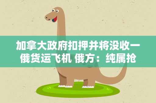 加拿大政府扣押并将没收一俄货运飞机 俄方：纯属抢劫