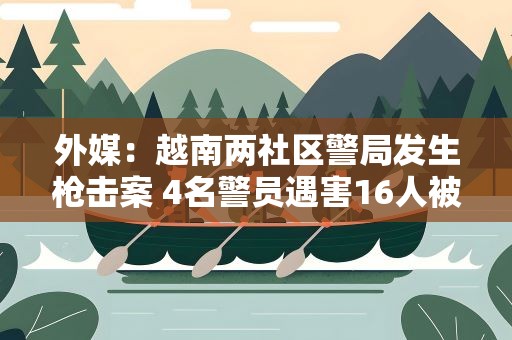 外媒：越南两社区警局发生枪击案 4名警员遇害16人被捕