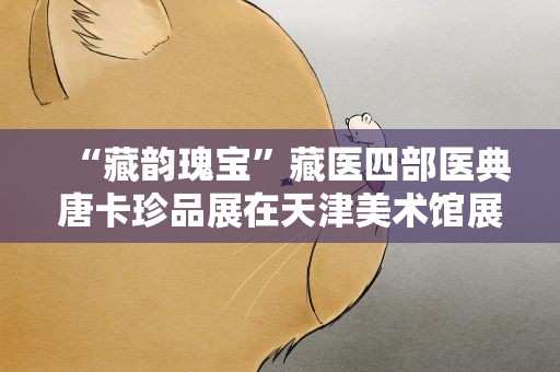 “藏韵瑰宝”藏医四部医典唐卡珍品展在天津美术馆展出