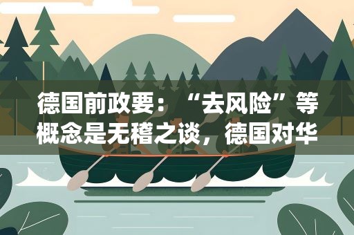 德国前政要：“去风险”等概念是无稽之谈，德国对华应坚持务实|世界观