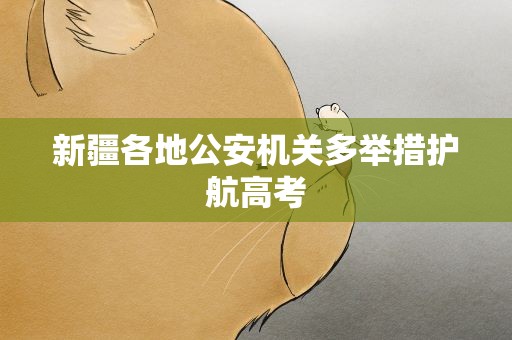 新疆各地公安机关多举措护航高考