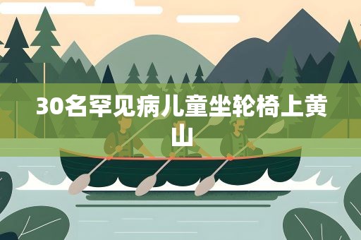 30名罕见病儿童坐轮椅上黄山