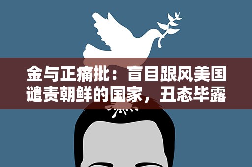 金与正痛批：盲目跟风美国谴责朝鲜的国家，丑态毕露
