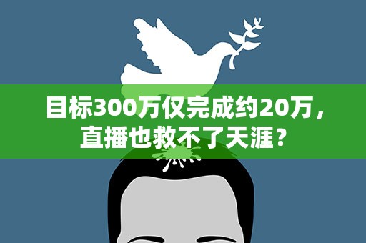 目标300万仅完成约20万，直播也救不了天涯？