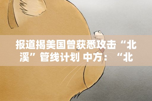 报道揭美国曾获悉攻击“北溪”管线计划 中方：“北溪”事件对美有什么难言之隐？