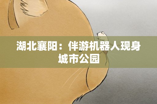 湖北襄阳：伴游机器人现身城市公园