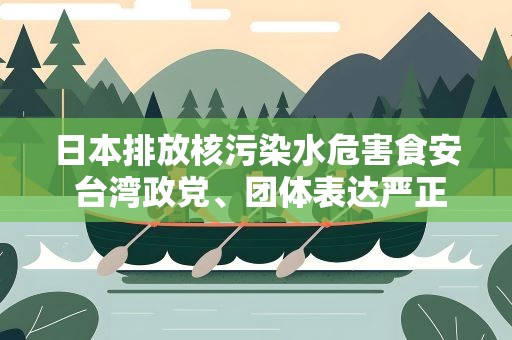 日本排放核污染水危害食安 台湾政党、团体表达严正抗议