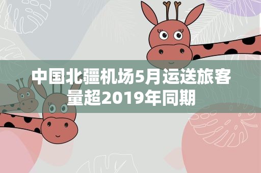 中国北疆机场5月运送旅客量超2019年同期