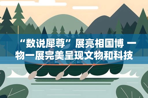 “数说犀尊”展亮相国博 一物一展完美呈现文物和科技融合