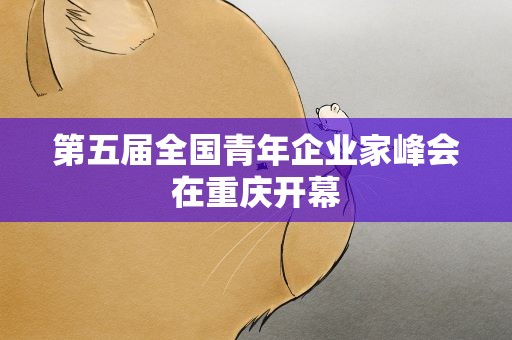 第五届全国青年企业家峰会在重庆开幕