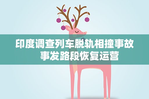 印度调查列车脱轨相撞事故　事发路段恢复运营