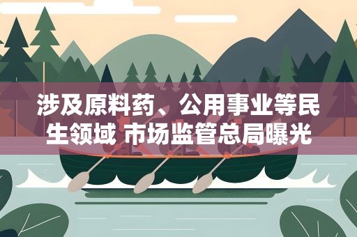 涉及原料药、公用事业等民生领域 市场监管总局曝光一批反垄断专项执法典型案例
