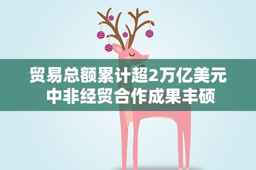 贸易总额累计超2万亿美元 中非经贸合作成果丰硕