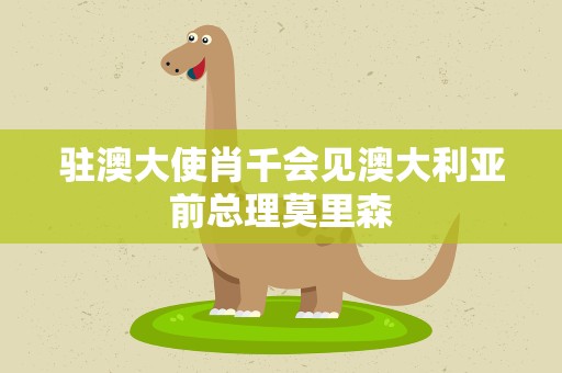 驻澳大使肖千会见澳大利亚前总理莫里森
