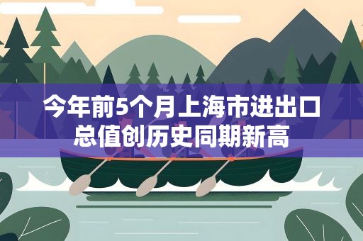 今年前5个月上海市进出口总值创历史同期新高