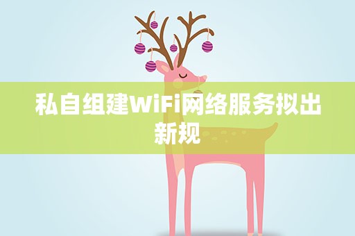 私自组建WiFi网络服务拟出新规
