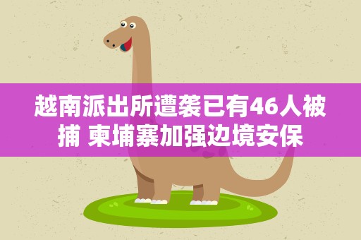 越南派出所遭袭已有46人被捕 柬埔寨加强边境安保