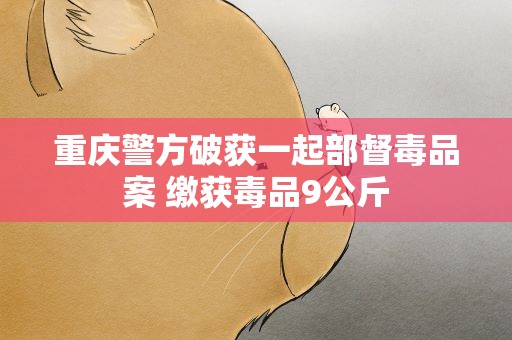 重庆警方破获一起部督毒品案 缴获毒品9公斤