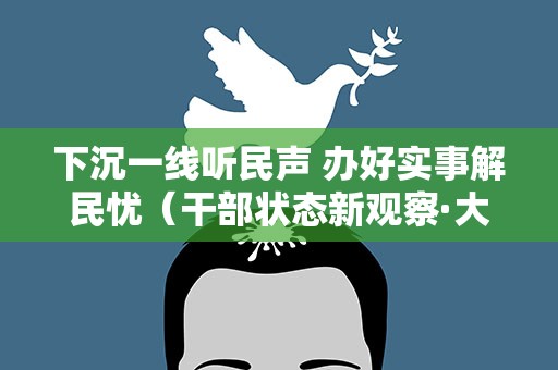 下沉一线听民声 办好实事解民忧（干部状态新观察·大兴调查研究之风）