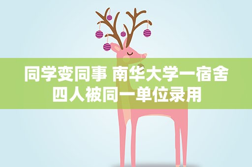 同学变同事 南华大学一宿舍四人被同一单位录用