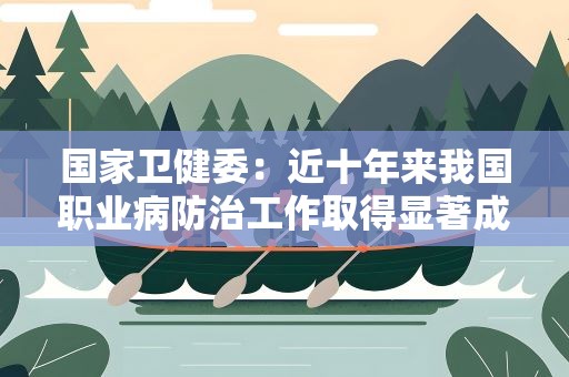国家卫健委：近十年来我国职业病防治工作取得显著成效
