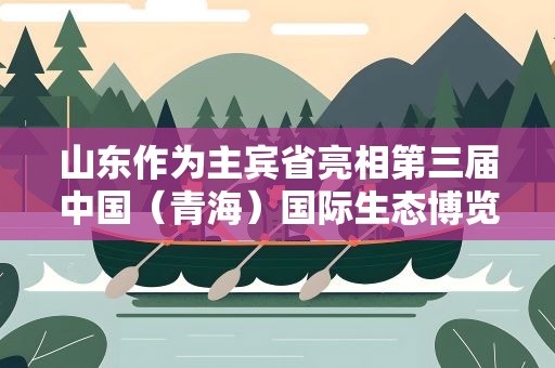 山东作为主宾省亮相第三届中国（青海）国际生态博览会